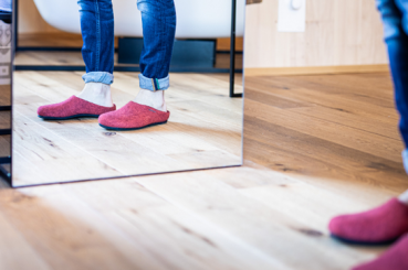 Filzpantoffel AN 709 red